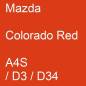 Preview: Mazda, Colorado Red, A4S / D3 / D34.